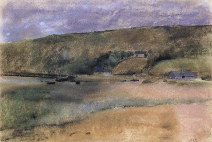 Edgar Degas Cliffs at the Edge of the Sea